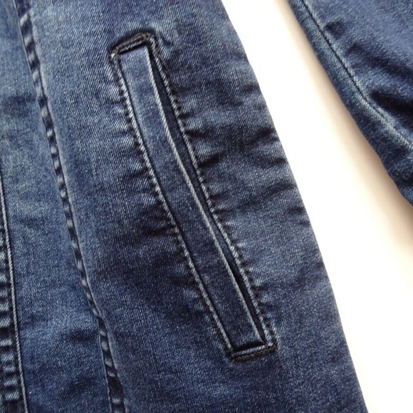 Joe's Jeans Girl's Blake Denim Dress Belted Dark Wash Button Long Sleeves XL/16 - Picture 7 of 12